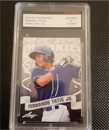 2018 Leaf Prized Rookie #23 Fernando Tatis Jr. — front