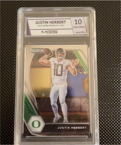 2021 Panini Prizm Draft Picks #20 Justin Herbert — front