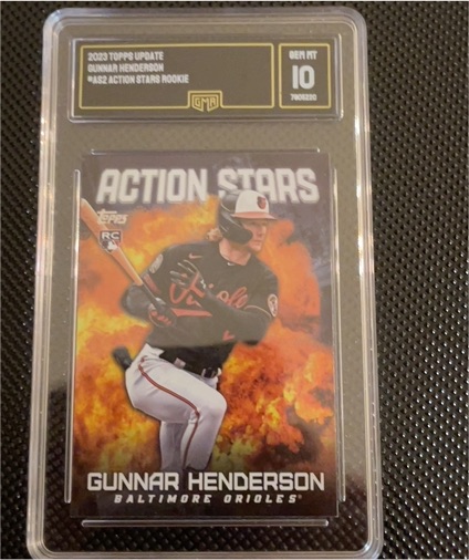 2023 Topps Update #482 Gunnar Henderson Action Stars Rookie — front