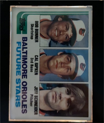 1979 Topps #627 Baltimore Orioles Future Stars Bob Bonner Cal Ripken Jeff Schneider — front