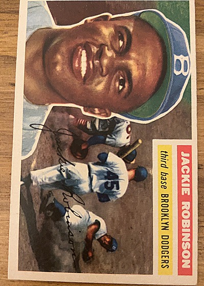 1955 Topps #30 Jackie Robinson — front