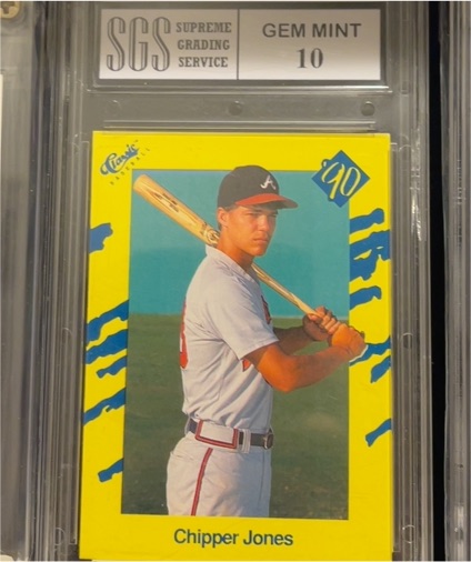 1990 Classic #90 Chipper Jones — front