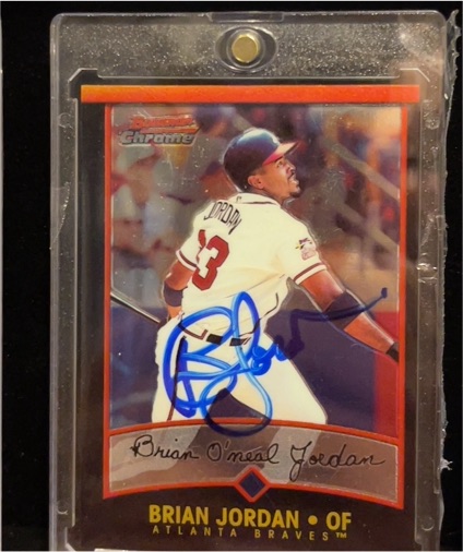 1991 Bowman Chrome #43 Brian Jordan — front
