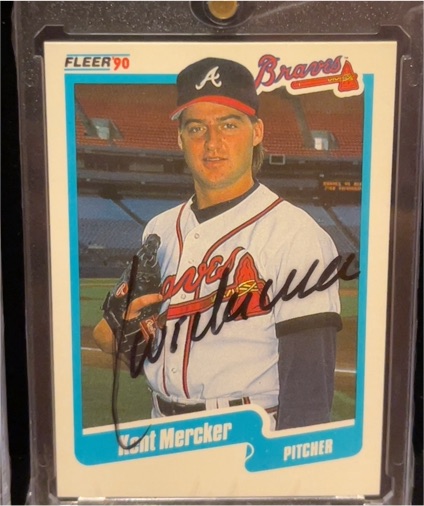 1990 Fleer #90 Kent Mercker — front
