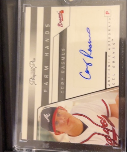 2013 Bowman Platinum Prospect Autographs #PA-CR Cory Rasmus — front