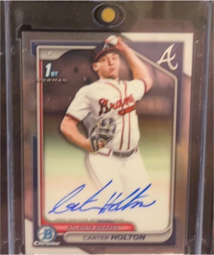 2020 Bowman Chrome #D Carter Holton — front