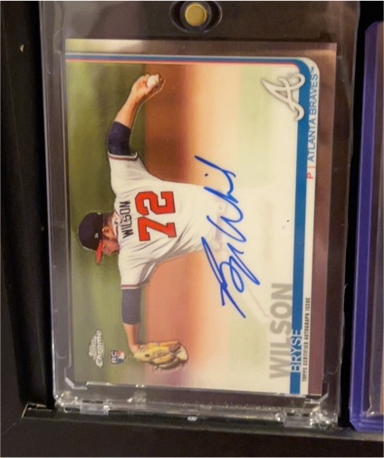 2018 Topps Chrome #198 Bryse Wilson — front