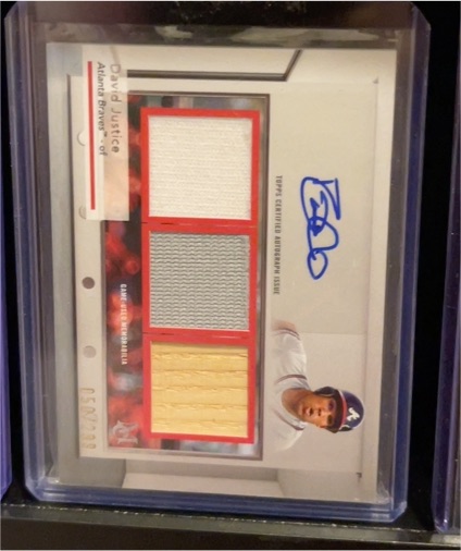 2003 Topps Tribute #DJ David Justice — front