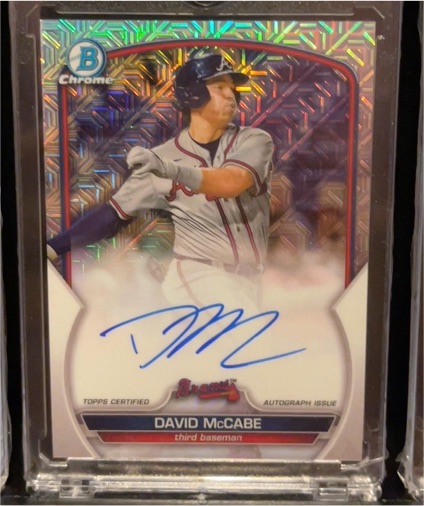 2021 Bowman Chrome David McCabe Autograph — front