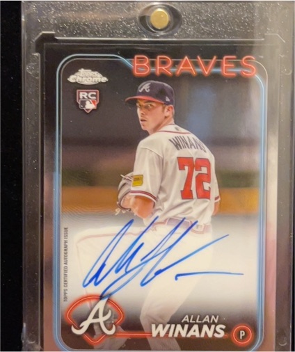 2021 Topps Chrome #RC Allan Winans — front