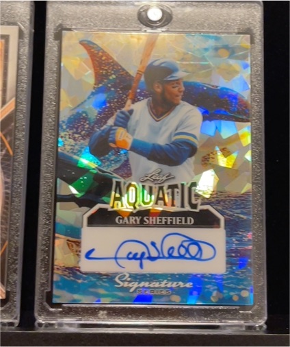 2021 Leaf Signature Series Aquatic Gary Sheffield — front