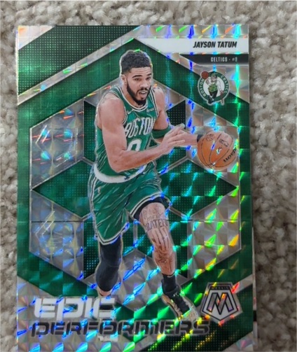 2020 Panini Mosaic Epic Performers #EP-3 Jayson Tatum — front