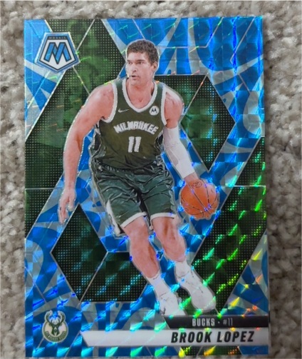 2020 Panini Mosaic #11 Brook Lopez — front