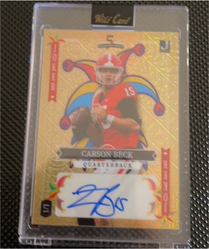 2023 Wild Card Joker #JOKER Carson Beck — front