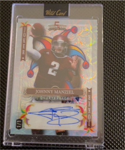 2014 Panini Contenders Draft Picks Rookie Ticket Johnny Manziel Joker #JOK-1 — front