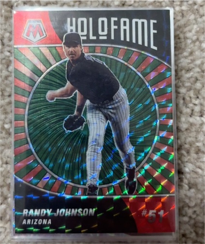 1997 Mosaic HoloFame #51 Randy Johnson — front