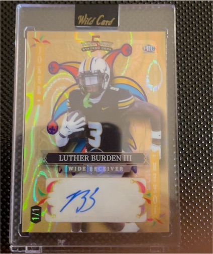 2022 Wild Card Jokers #JOKER Luther Burden III — front