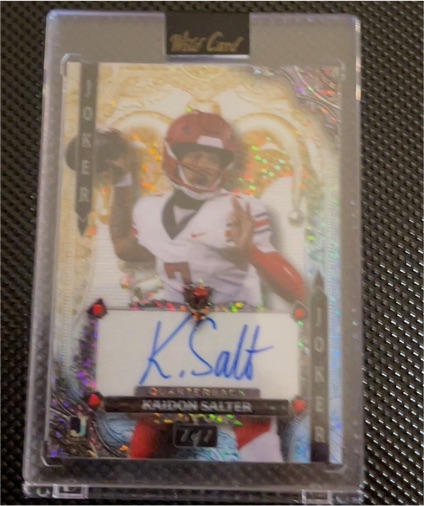 2022 Panini Joker #JOKER Kaidon Salter — front