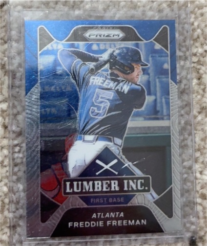 2021 Panini Prizm Lumber Inc. #LUM-FR Freddie Freeman — front