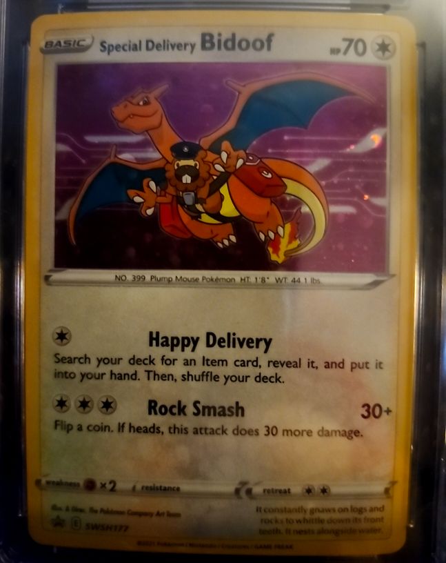 2021 Pokémon SWSH #117 Special Delivery Bidoof — front