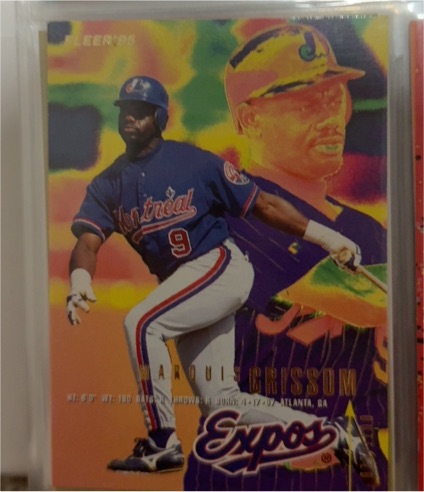 1997 Fleer #9 Marquis Grissom — front