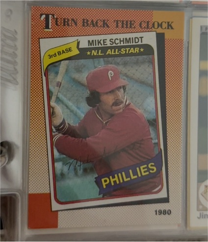 1980 Topps Turn Back The Clock Mike Schmidt — front