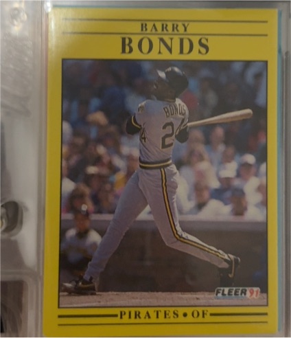 1991 Fleer #91 Barry Bonds — front