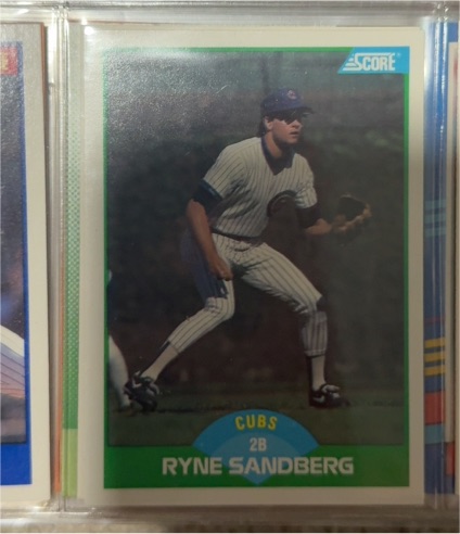 1989 Score #100 Ryne Sandberg — front