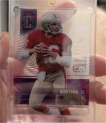 2020 Topps Chrome Football #ST-16 Joe Montana Starcast — front