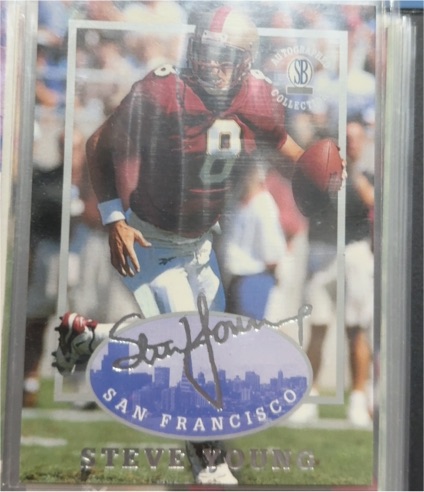 1991 Score #8 Steve Young — front