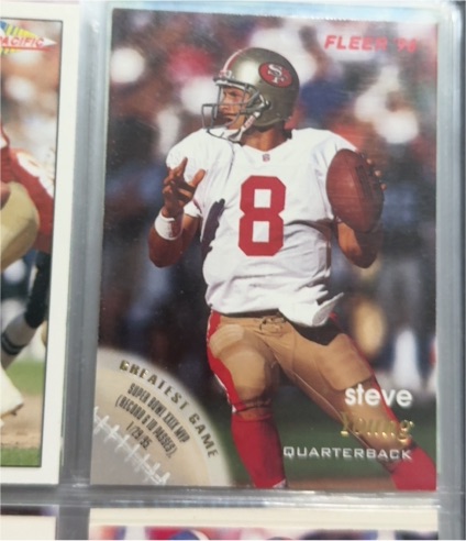 1990 Fleer #8 Steve Young — front