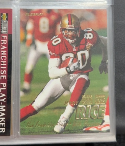 1995 Upper Deck Franchise Play-Maker Jerry Rice — front