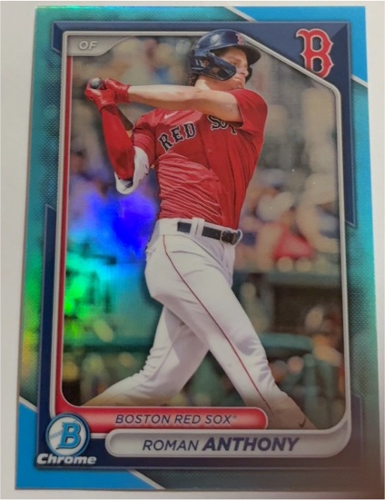 2021 Bowman Chrome #BCP-RA Roman Anthony — front
