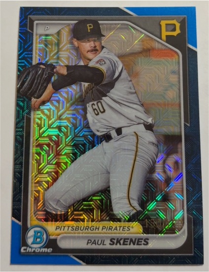 2023 Bowman Chrome #P60 Paul Skenes — front