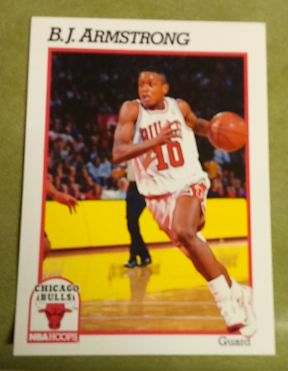 1990 NBA Hoops #10 B.J. Armstrong — front