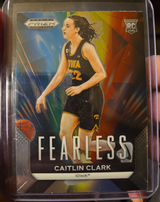 2022 Panini Prizm Draft Picks Fearless #Caitlin Clark — front