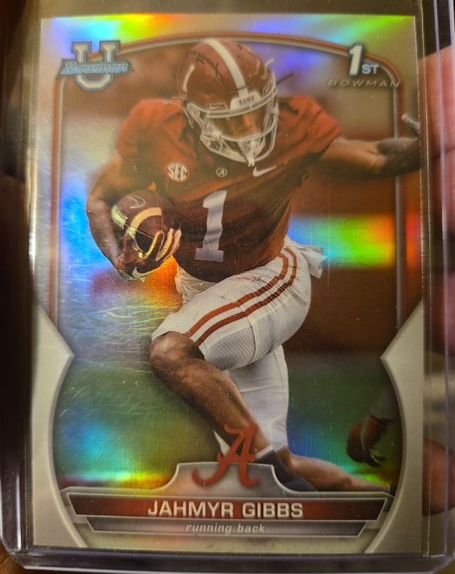2022 Bowman University #U-1 Jahmyr Gibbs — front