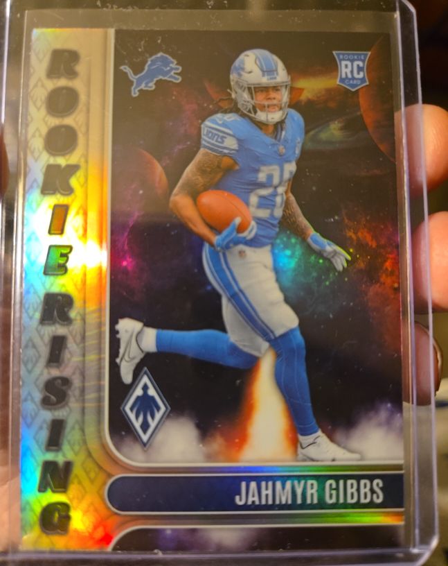 2023 Panini Rookie Rising #RIR-JG Jahmyr Gibbs — front