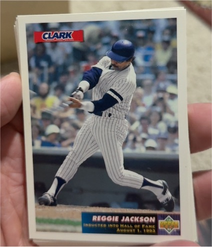 1993 Upper Deck Clark #Reggie Jackson — front
