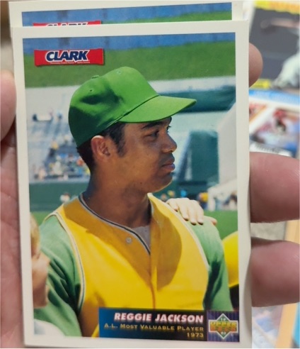 1993 Upper Deck Clark #Reggie Jackson — front