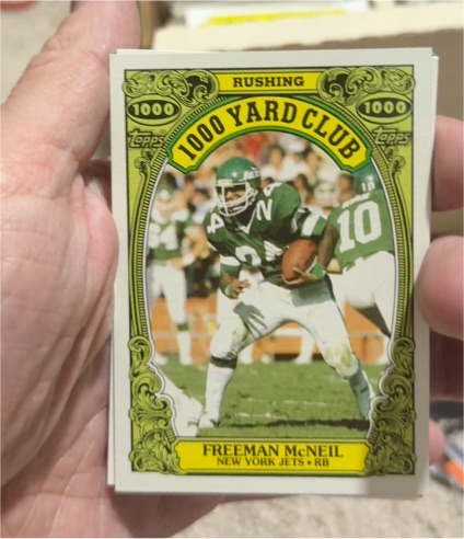 1982 Topps 1000 Yard Club Freeman McNeil — front