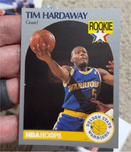 1990 NBA Hoops #1 Tim Hardaway Rookie — front