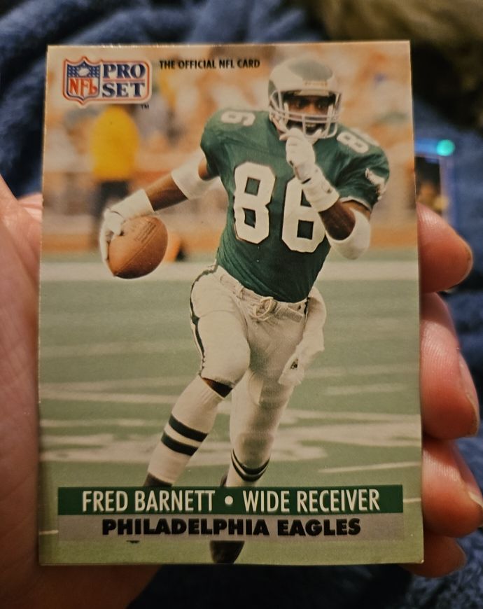 1990 Pro Set #86 Fred Barnett — front