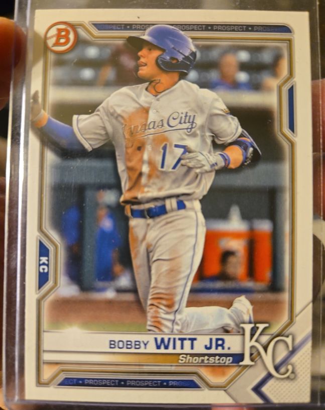 2021 Bowman Chrome Prospect #BCP-17 Bobby Witt Jr. — front