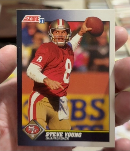 1991 Score #9 Steve Young — front