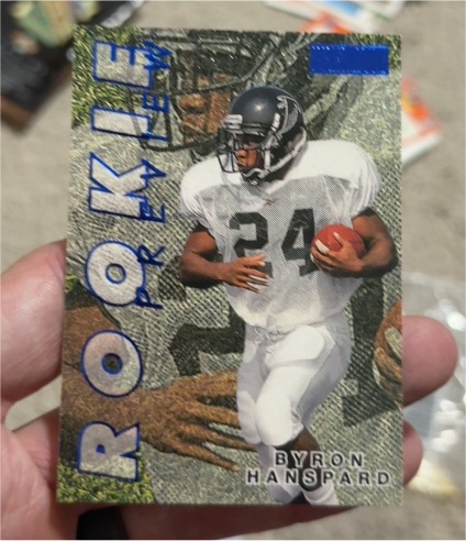 1995 Upper Deck #1 Byron Hanspard Rookie — front