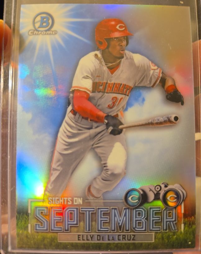 2023 Bowman Chrome Sights On September #SOTS-EDC Elly De La Cruz — front