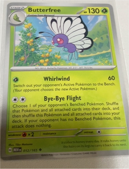 2022 Pokémon 012 Butterfree — front