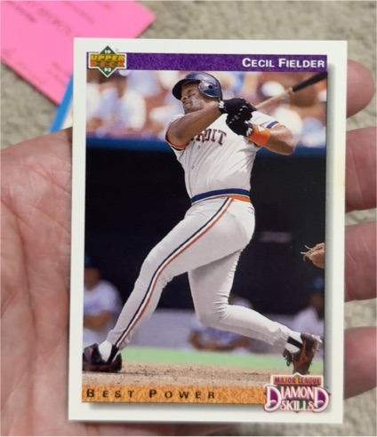 1991 Upper Deck Diamond Skills #DS-1 Cecil Fielder — front