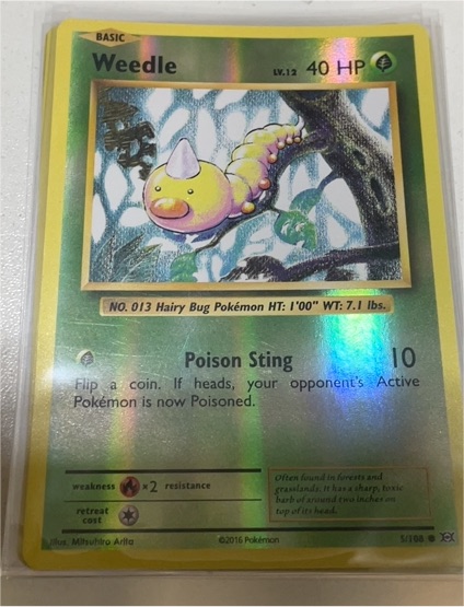2016 Pokémon #5 Weedle — front